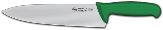 Chef&#039;s knife 24 cm green Supra line by Sanelli Ambrogio
