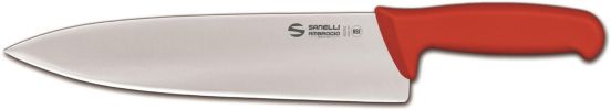 Chef&#039;s knife 26 cm red Supra line by Sanelli Ambrogio