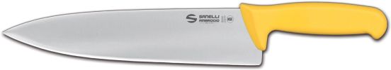 Chef&#039;s knife 26 cm yellow Supra line by Sanelli Ambrogio