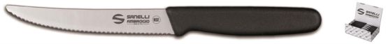 Toothed steak 12 cm Supra line by Sanelli Ambrogio - BOX 50 PCS
