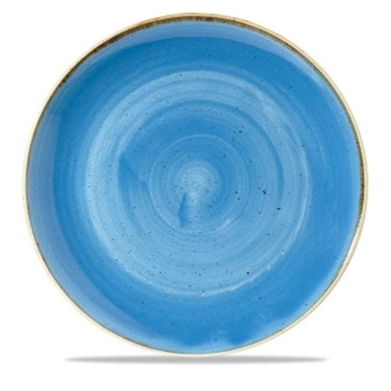 Soup plate in blue stone porcelain, diam. 31cm, 12 pieces