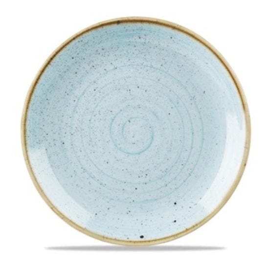 Dinner plate in stone blue porcelain, diam. 29cm, 6 pieces