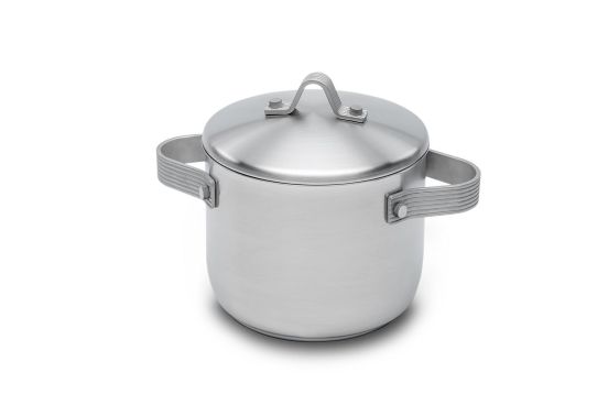Stainless steel pot for induction Stripes line with lid, diam.20cm
