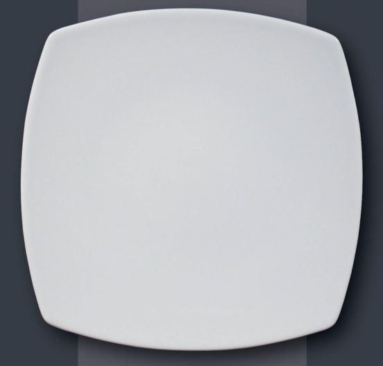 Square fruit plate in porcelain &quot;Tokio&quot; diameter 21 pack of 6 pieces by Saturnia