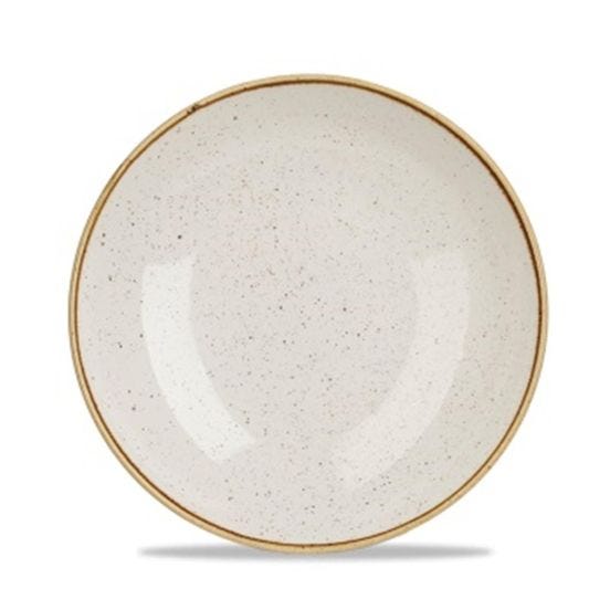 Soup plate in white stone porcelain, diam. 31cm, 6 pieces