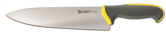 Carving chef&#039;s knife, 24 cm blade, yellow colour, Tecna line