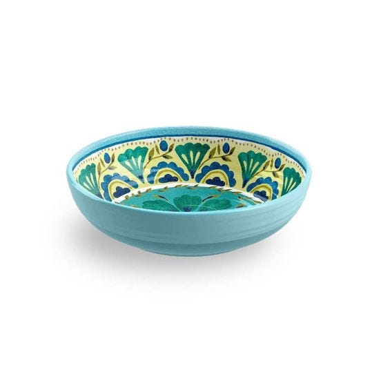 Soup plate in melamine, London Line, diam. 20,4x5,5cm - 6 pieces