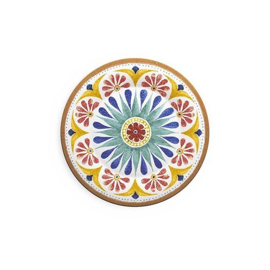 Dessert plate in melamine, Porto Line, diam. 21,6cm - 6 pieces