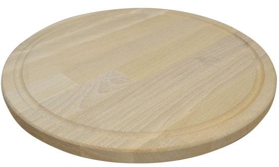 round chopping board dia 30 h 1.9 with channel