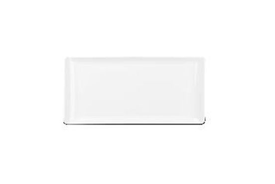 Rectangular white porcelain tray diameter 30 x 14.5 cm Melamine line 6 pieces