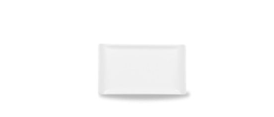 Rectangular white porcelain tray diameter 17 x 10 cm Melamine line 6 pieces