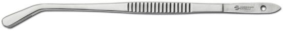 Chef tongs bent tip, stainless steel 30cm Ambrogio Sanelli