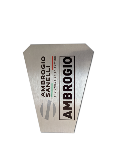 Ambrogio Sanelli personalized aluminum plate 