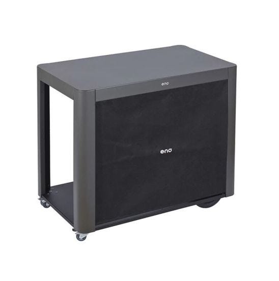 Carrello Achille tenda in acciaio grigio scuro Enò 
