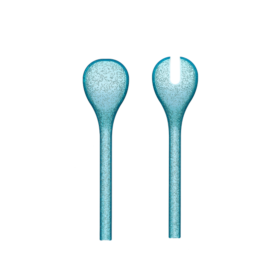 Salad servers Memento Synth methacrylate, Turquoise
