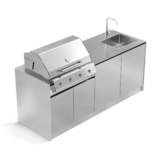 Cucina da esterno in Acciaio inox OF Outdoorkitchens, CONTATTACI per un preventivo personalizzato