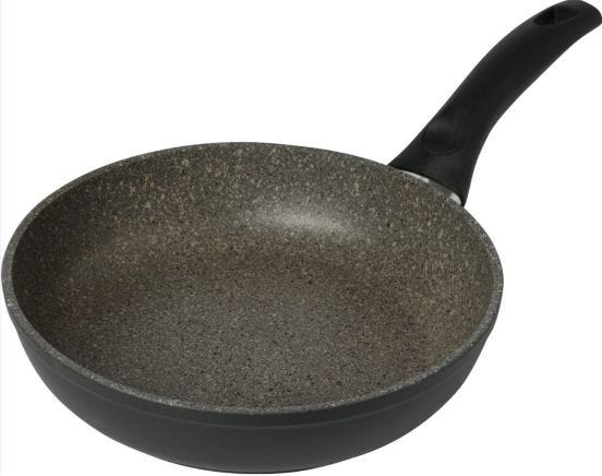 Positano Granitium line non-stick aluminum frying pan with handle for induction, diam. 20cm