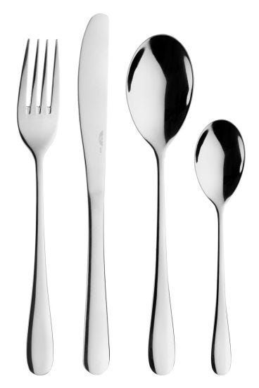 Princess Cutlery Set by Pintinox, 24 Pieces, Steel Color