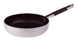 Pentole Agnelli Aluminium Straight Frying Pan 5 mm. Thick with Cool Handle, Diameter 28 cm.